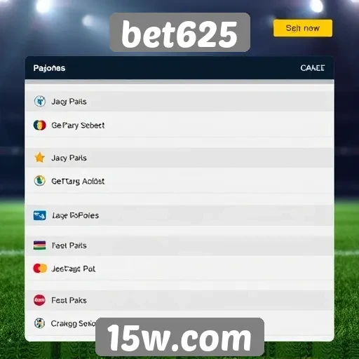opções de pagamento disponíveis no bet625